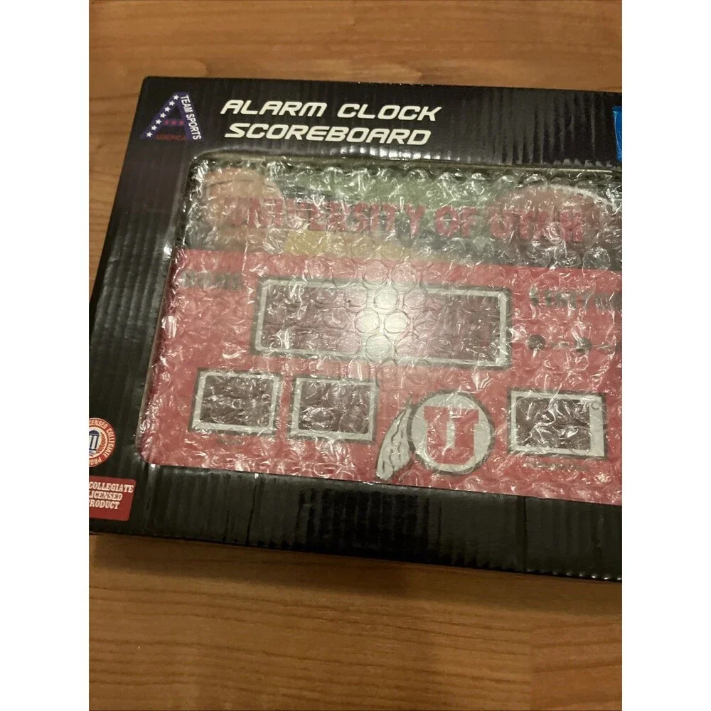 University Of Utah Digital Alarm Clock Scoreboard Multi-Color